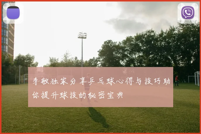 李敏独家分享乒乓球心得与技巧助你提升球技的秘密宝典
