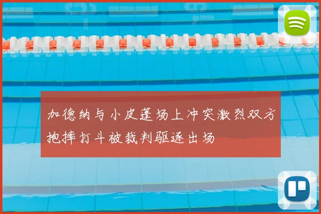 加德纳与小皮蓬场上冲突激烈双方抱摔打斗被裁判驱逐出场