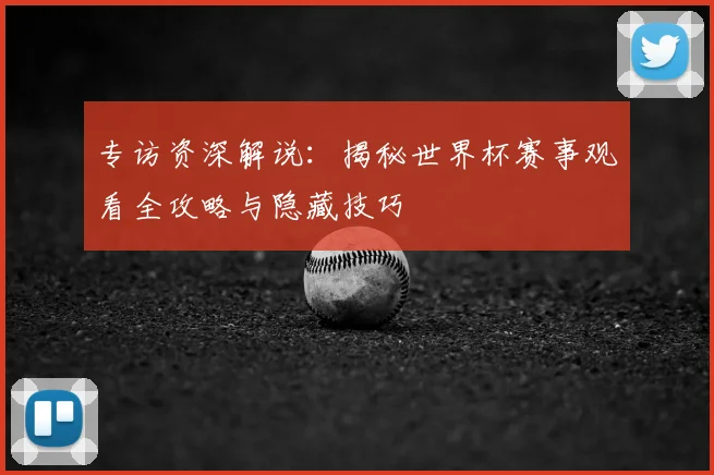 专访资深解说：揭秘世界杯赛事观看全攻略与隐藏技巧