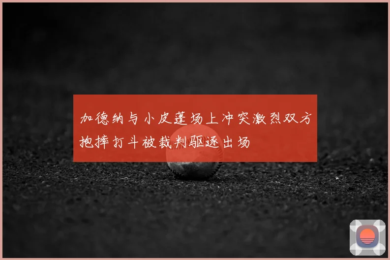 加德纳与小皮蓬场上冲突激烈双方抱摔打斗被裁判驱逐出场