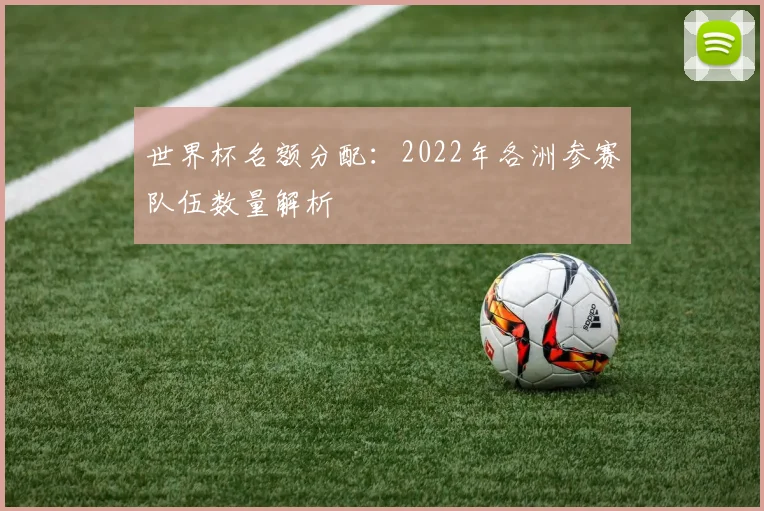 世界杯名额分配：2022年各洲参赛队伍数量解析